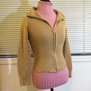 S JESSICA SPORT Tan Sweater Jacket